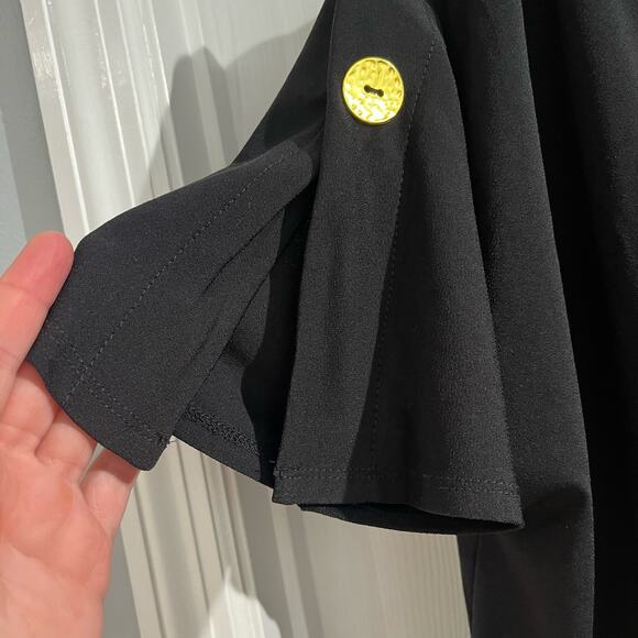 Cable & Gauge Women’s Black Button Shoulder Blouse Size M - Picture 4 of 8